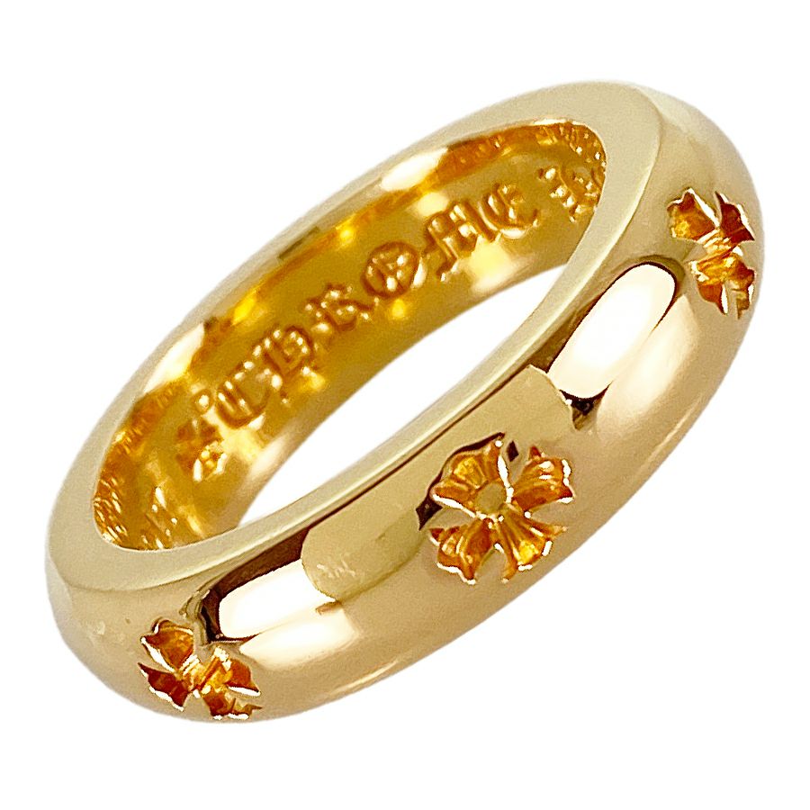 クロムハーツ ネガティブCHクロスバンドリング 22K リング