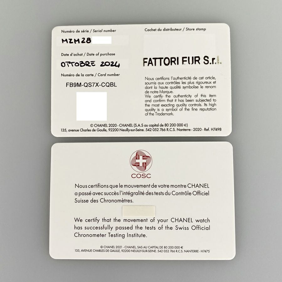 シャネル H9762 メンズ 腕時計