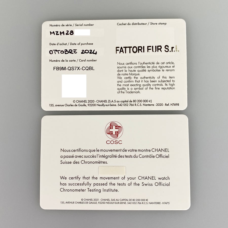 シャネル H9762 メンズ 腕時計