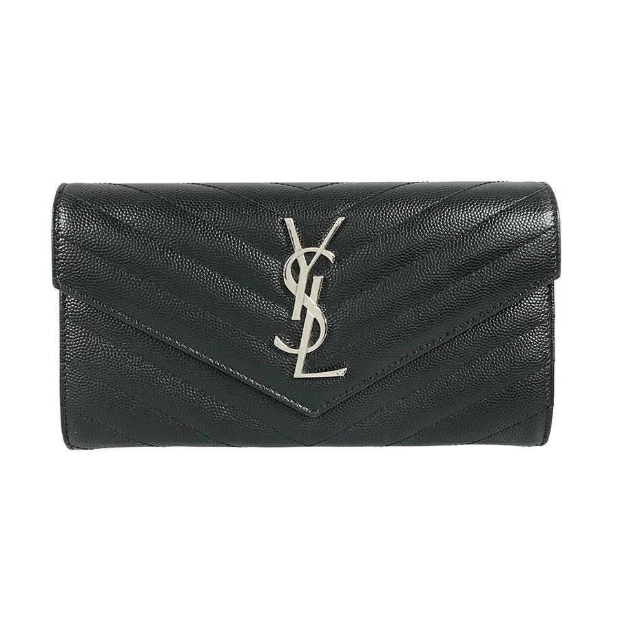 イヴ・サンローラン カサンドラ ラージフラップウォレット 長財布