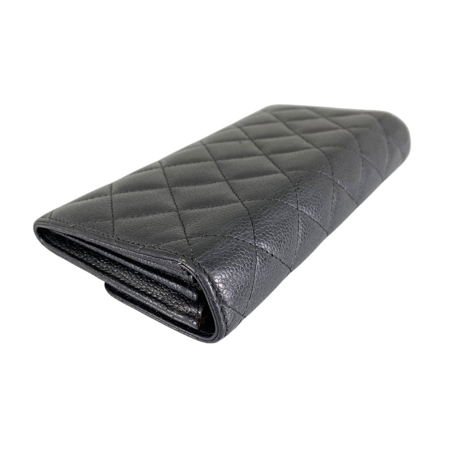 シャネル 長財布 かぶせ蓋