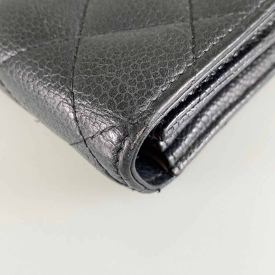 シャネル 長財布 かぶせ蓋