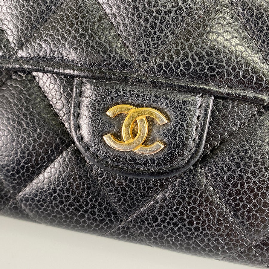 シャネル 長財布 かぶせ蓋