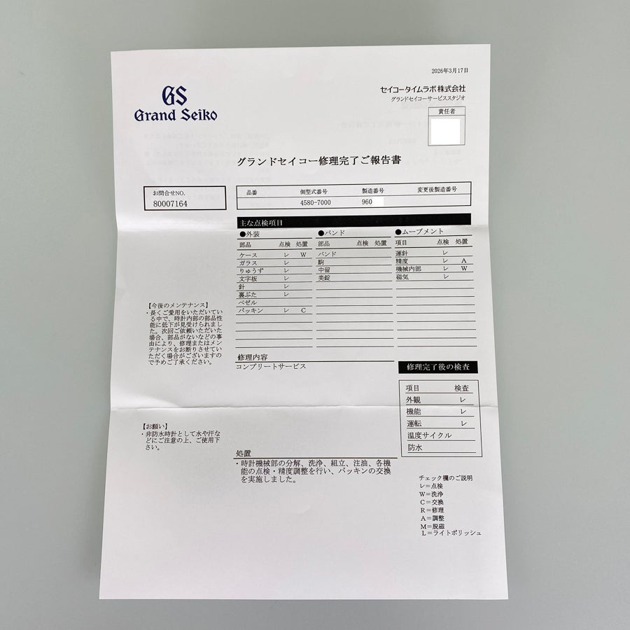 セイコー 4580-7000 メンズ 腕時計