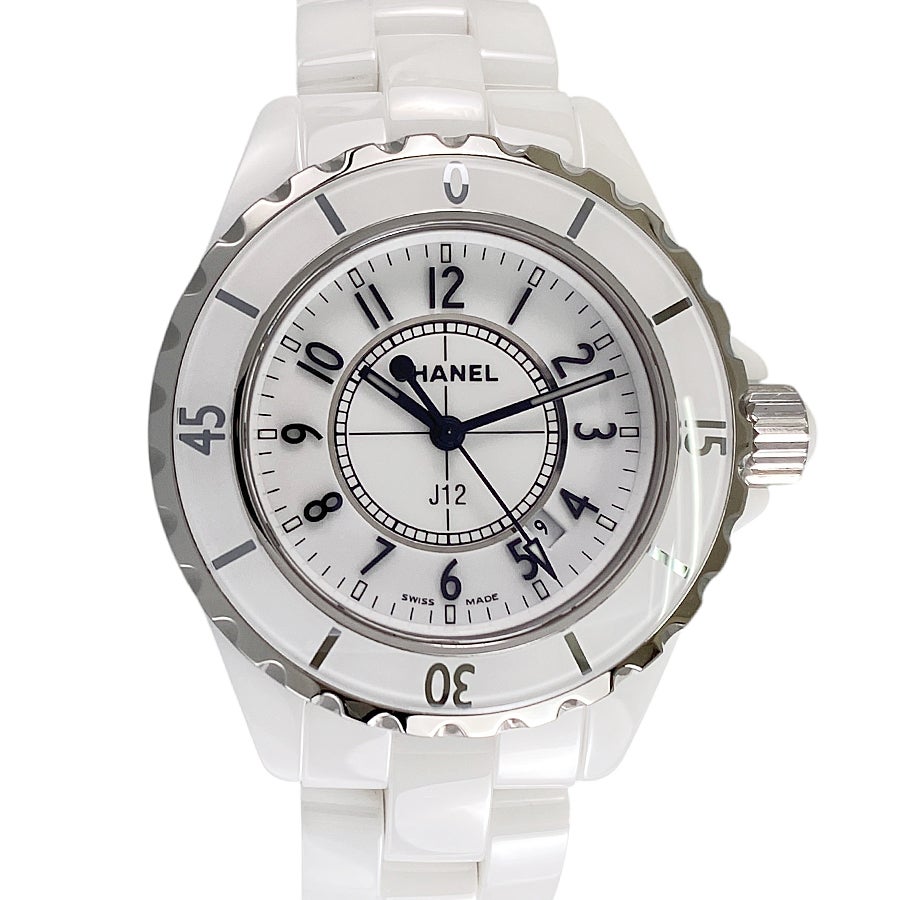 シャネル J12 33mm ダイヤ H0968 レディース 腕時計 新品)CHANEL シャネル J12 ホワイトセラミック 33mm H0968（商品ID