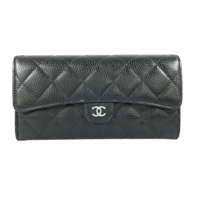 シャネル 長財布 かぶせ蓋