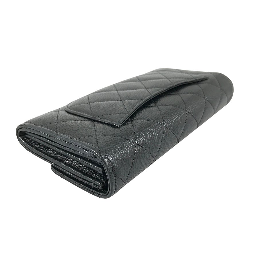 シャネル 長財布 かぶせ蓋