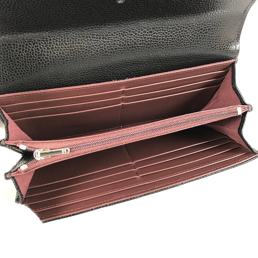 シャネル 長財布 かぶせ蓋