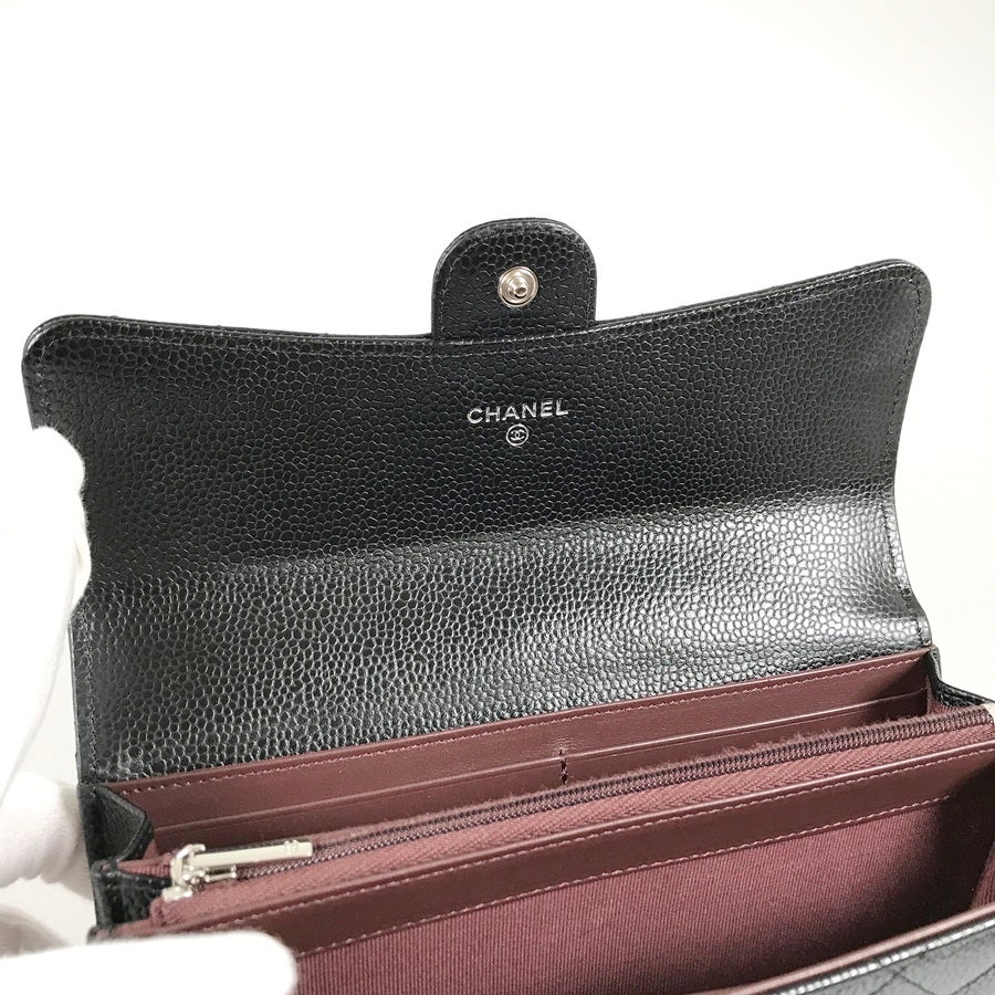 シャネル 長財布 かぶせ蓋