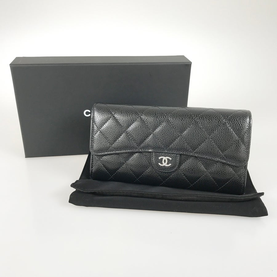 シャネル 長財布 かぶせ蓋