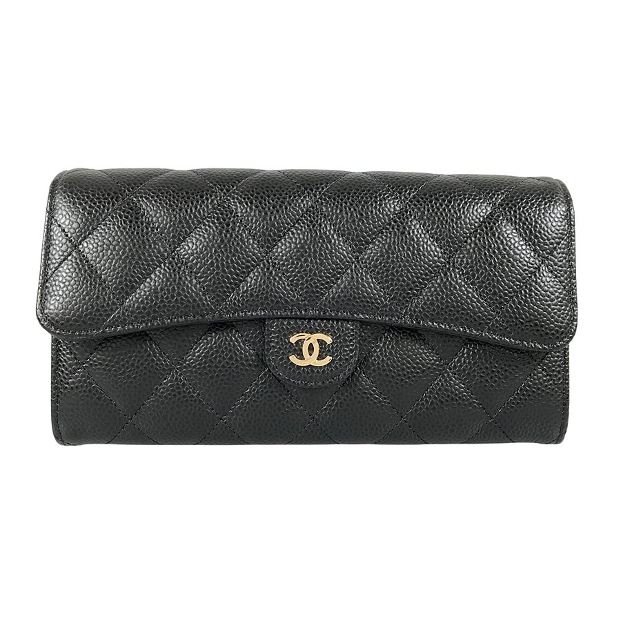 シャネル 長財布 かぶせ蓋