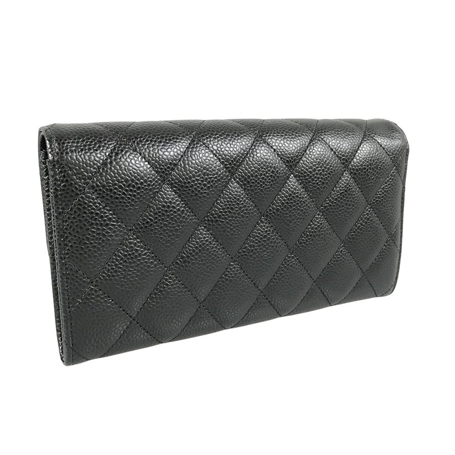 シャネル 長財布 かぶせ蓋