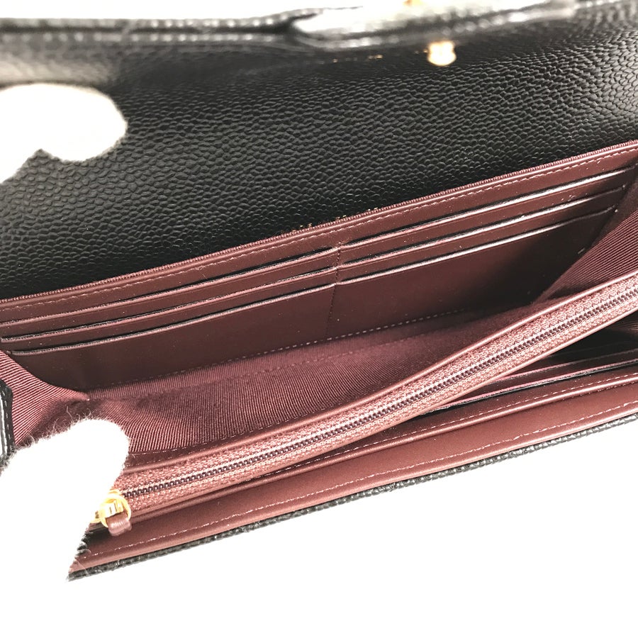 シャネル 長財布 かぶせ蓋