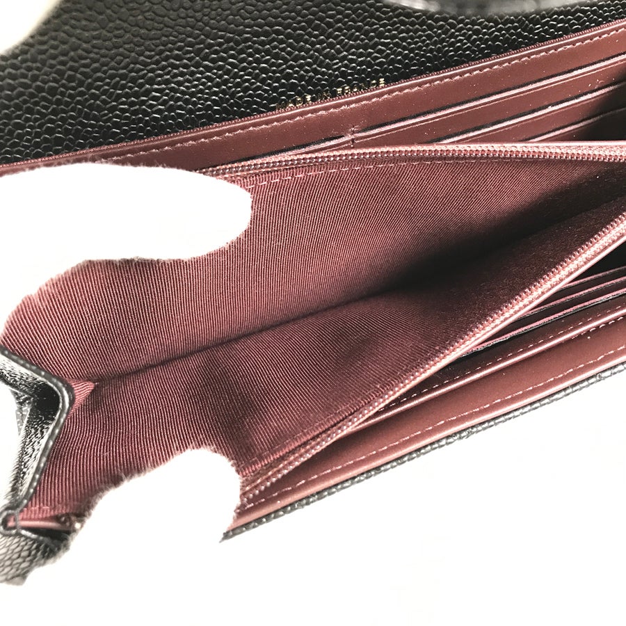 シャネル 長財布 かぶせ蓋