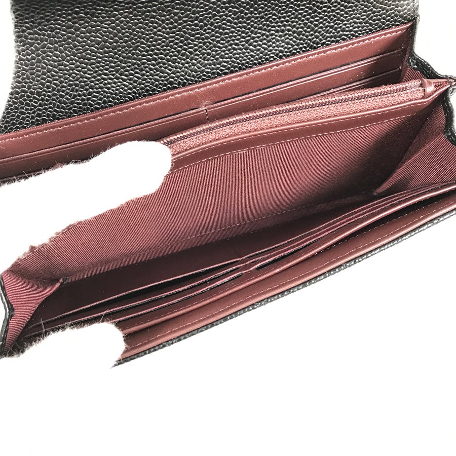 シャネル 長財布 かぶせ蓋