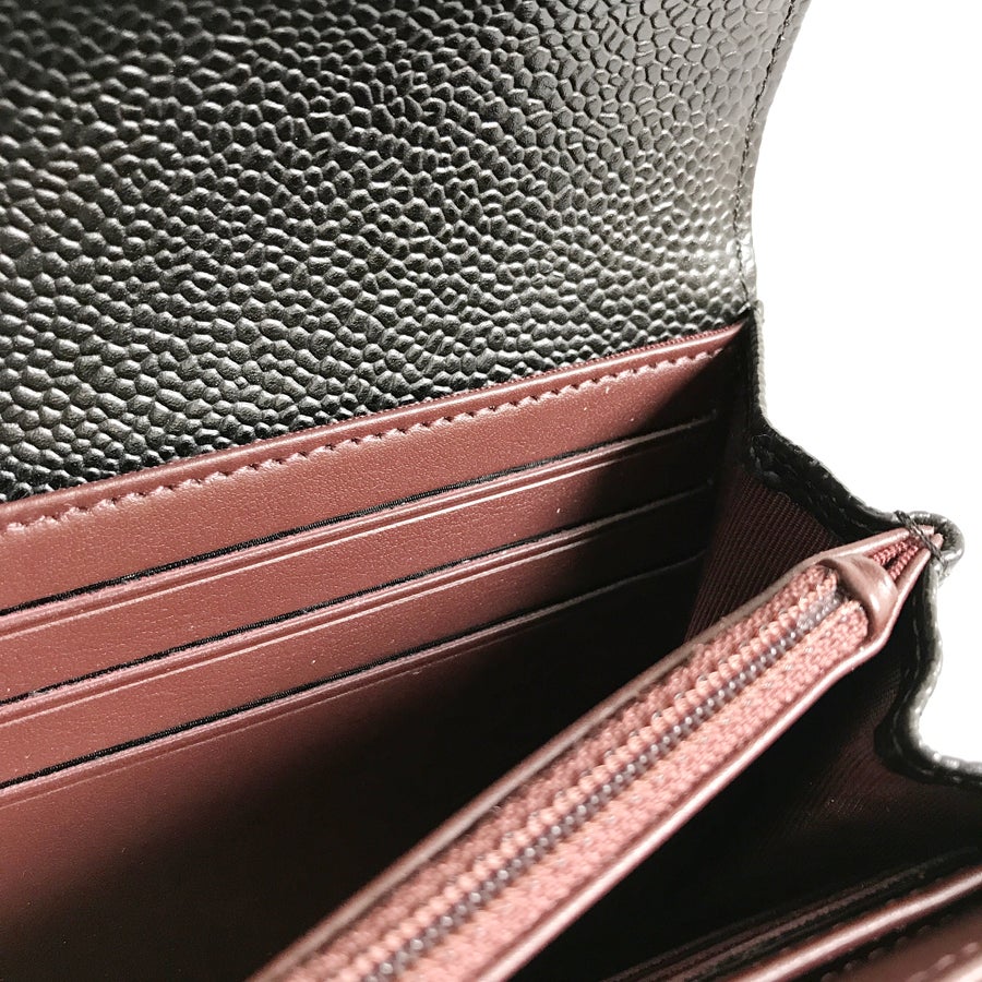 シャネル 長財布 かぶせ蓋