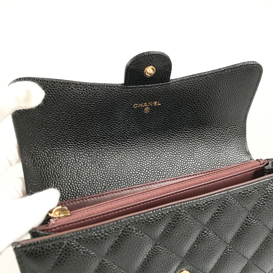 シャネル 長財布 かぶせ蓋