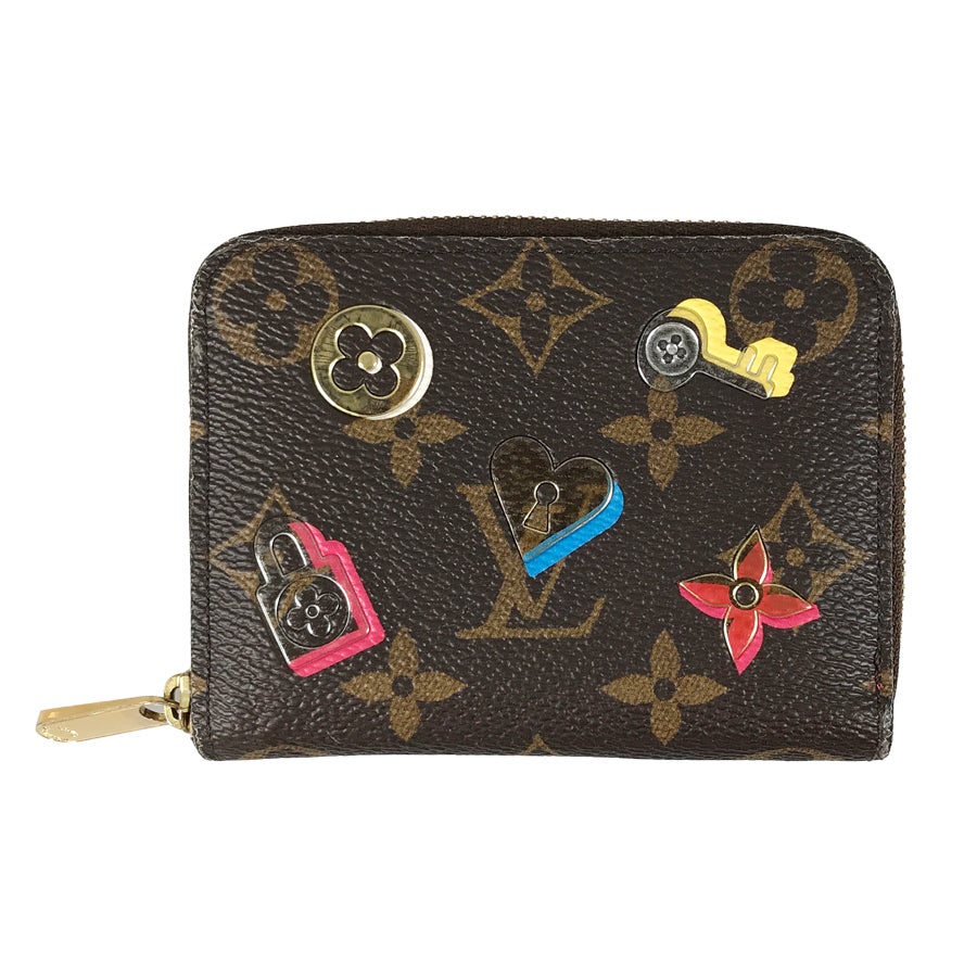 ルイヴィトン　ジッピーパース　レザー　モノグラム　ロゴ金具 LOUIS VUITTON】ルイヴィトン『モノグラム カードキーケース