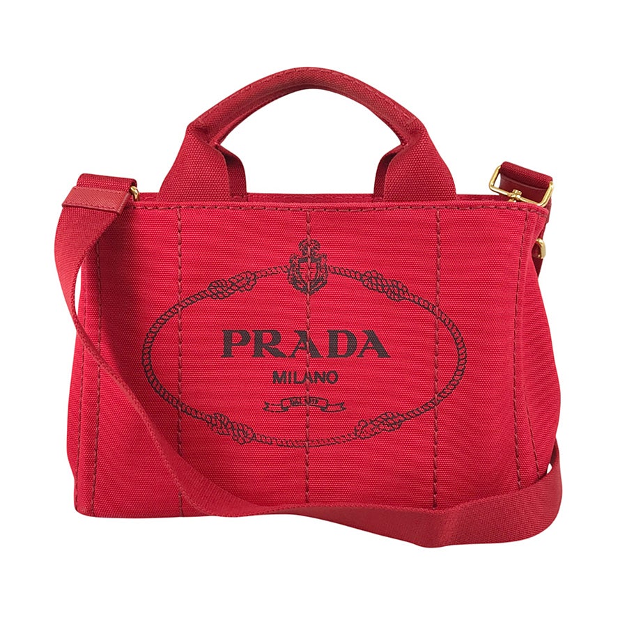 PRADA CANAPA カナパ B2439G キャンバス トートバッグ 赤 プラダ カナパ トートバッグ | キングラム ラグジュアリーストア