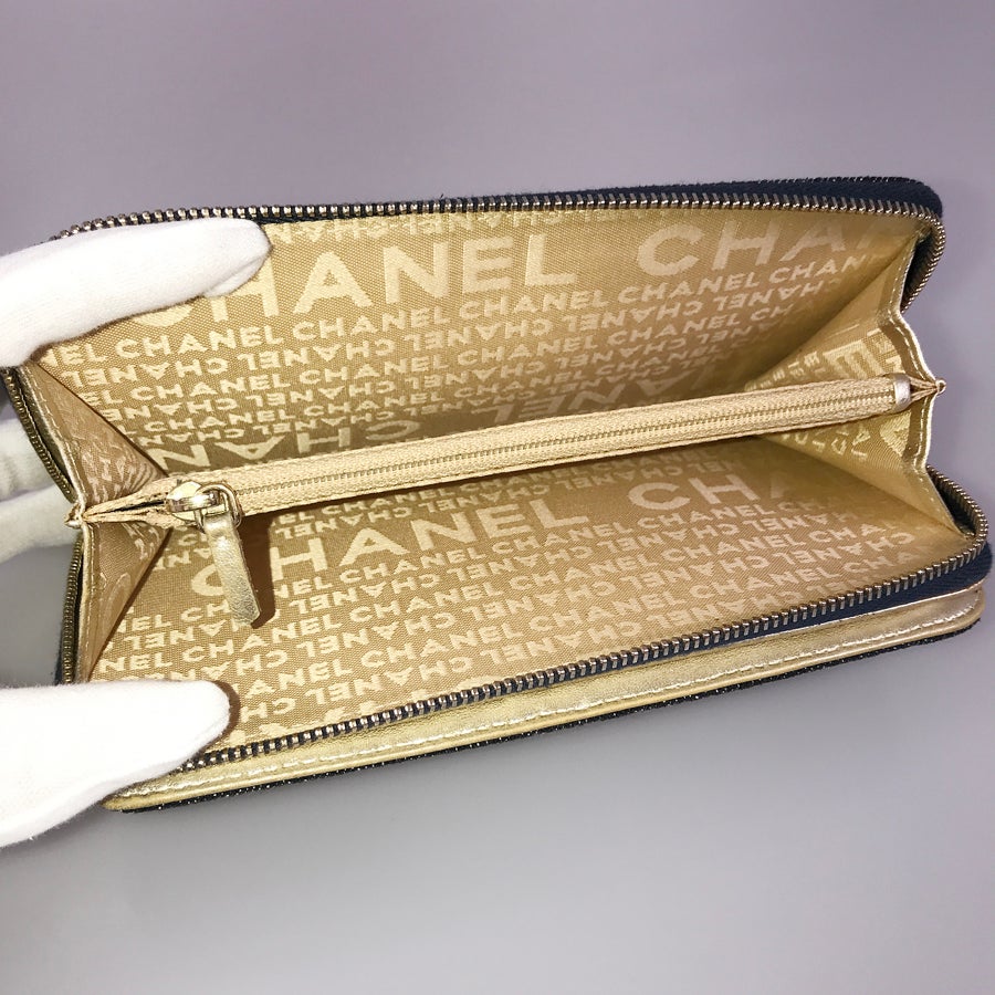 シャネル 長財布 ラウンドファスナー