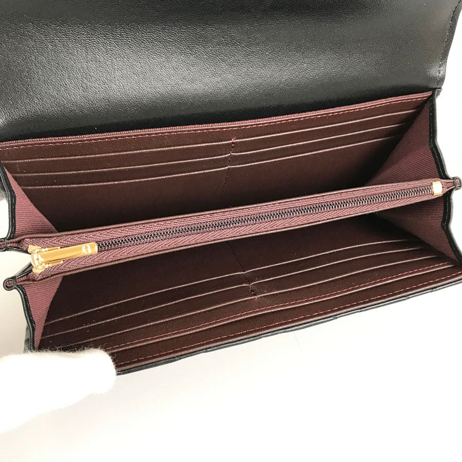 シャネル 長財布 かぶせ蓋