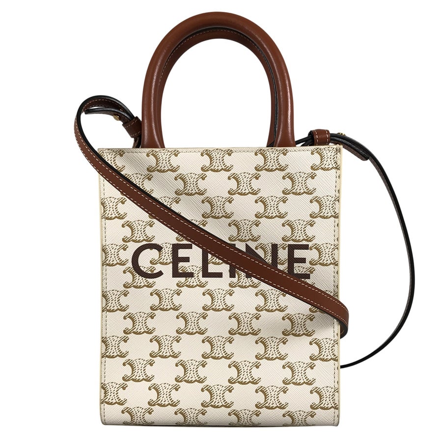 (*)様 CELINE セリーヌ スモール バーティカルカバ トリオンフ ハンド セリーヌ トリオンフ ミニ バーティカルカバ ハンドバッグ